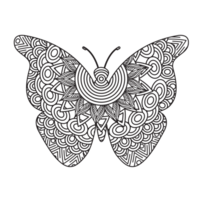 mariposa, mariposa atrás, mariposa blanco, monocromo mariposa ilustración , generativo ai png