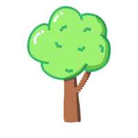 albero con pixel arte png