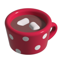 cup of chocolate with marshmallow png