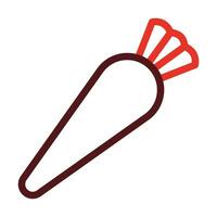 Parsnip Thick Line Two Color Icons For Personal And Commercial Use. vector