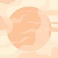 abstracrt sun peach color vector background