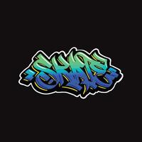 skate word text street art graffiti tagging vector