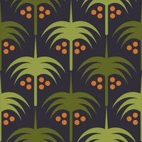 Seamless Textile Fabric Leaves Damask Pattern Wallpaper Background vector