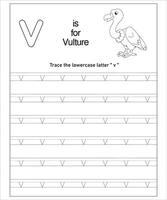 Alphabet Letters Tracing vector