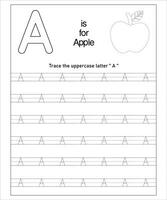 Alphabet Letters Tracing vector