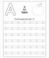 Alphabet Letters Tracing vector