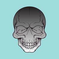 Frightening Skull Halloween Vector Artwork