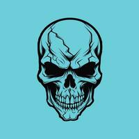 Creepy Halloween Skull Graphic as a Vector