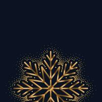 alegre Navidad y contento nuevo año con copo de nieve plantilla modelo horizontal. oscuro copo de nieve papel cortar antecedentes con sombra decoración. moderno sencillo textura creativo diseño. vector ilustración