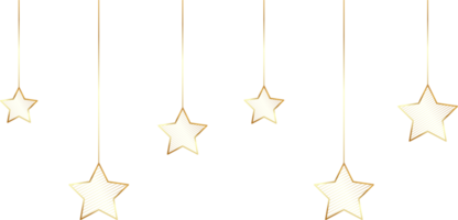 d'oro brillante stella illustrazione png