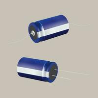 Chip capacitor icon. Isometric of chip capacitor vector icon for web design isolated on brown background.