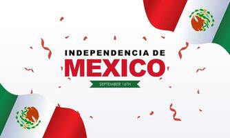 mexicano independencia día segundo plano vector