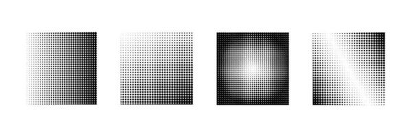 Collection halftone effect pattern element vector template