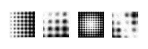 Collection halftone effect pattern element vector template