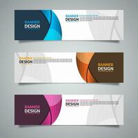 Vector abstract presentation banner background design template.