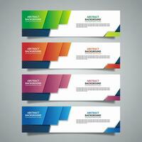 Vector abstract presentation banner background design template.