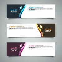 Vector abstract presentation banner background design template.