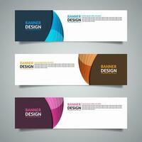 Vector abstract presentation banner background design template.