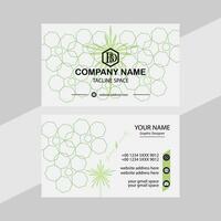 Modern business card corporate professional vector