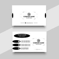 Modern business card corporate professional vector