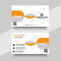 Modern business card corporate professional vector