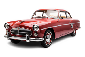 antique old car isolated on white background ,vintage sport car cut out ,generative ai png