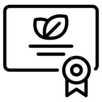 Green Certification Icon vector