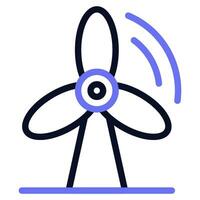 Wind Turbine Icon vector