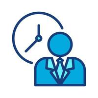 work time icon,vector logo, isolate on a white background vector