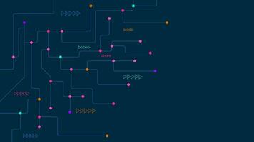 Abstract minimalistic background with digital lines and dots connection. Global network connection and communication technology concept design. Vector illustration.