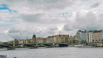 beautiful view of the city Prague photo