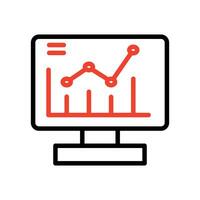 datos análisis, agencia, grafico, negocio computadora documento, plan símbolo., logo, aislar en un blanco antecedentes vector