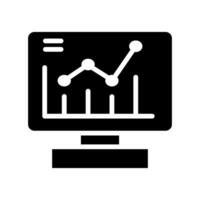 datos análisis, agencia, grafico, negocio computadora documento, plan símbolo., logo, aislar en un blanco antecedentes vector