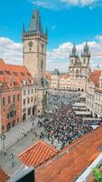 beautiful view of the city Prague photo