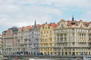 beautiful view of the city Prague photo