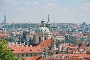 beautiful view of the city Prague photo