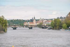 beautiful view of the city Prague photo