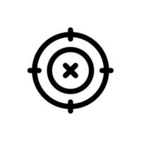 Simple Target icon. The icon can be used for websites, print templates, presentation templates, illustrations, etc vector