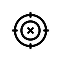 Simple Target icon. The icon can be used for websites, print templates, presentation templates, illustrations, etc vector