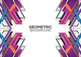 modern geometric background design minimalist gradient purple line vector