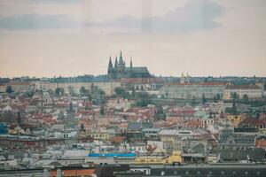 beautiful view of the city Prague photo