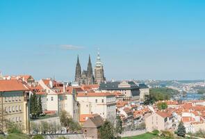 beautiful view of the city Prague photo