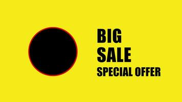 Big sale discount 40 percent off sign banner for promo video. Special offer discount tags. video