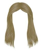 trendy woman long hairs blond colors .  beauty fashion .   realistic  graphic 3d vector