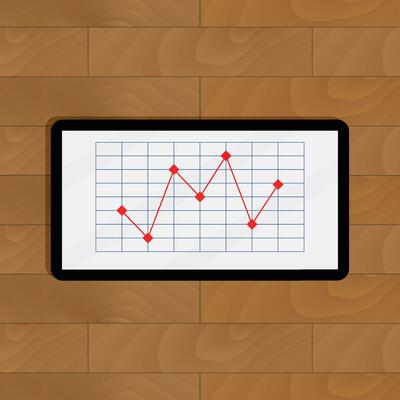 Infographic finance for presentation. Report progress infochart growth. Vector illustration