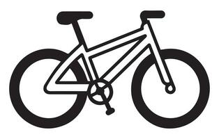 Bicycle. linear icon. Line with editable stroke, Bike Icon Vector Logo Illustration Design