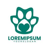 natural pet lover logo vector