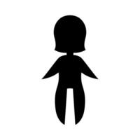 silhouette woman logo vector
