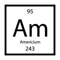 americium icon vector