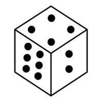 casino dice icon vector